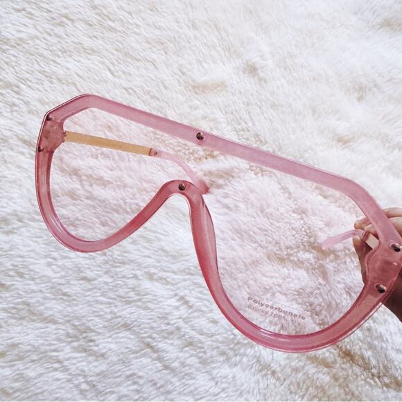 Clarissa Pink Oversized Sunglasses - Picture 9 of 14